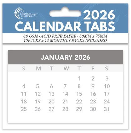 COUTURE CRAETIONS CALENDER TABS 2026 - CO729454