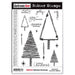 DARKROOM DOOR RUBBER STAMP SET STITCHED CHRISTMAS - DDRS122