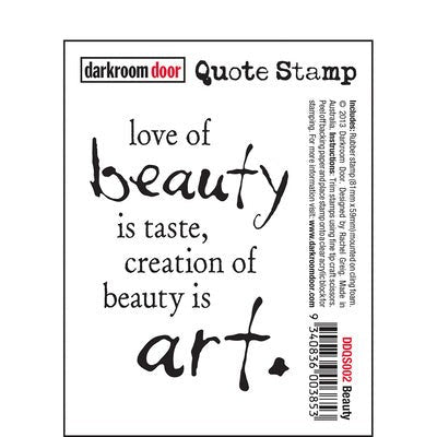 DARKROOM DOOR QUOTE STAMP BEAUTY - DDQS002