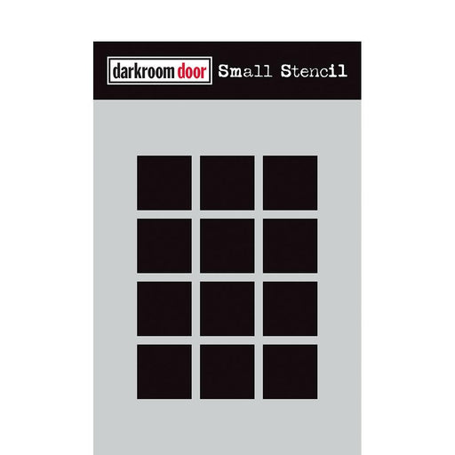 DARKROOM DOOR SMALL STENCIL 4.5X 6 INCH BOXES 12 UP - DDSS009