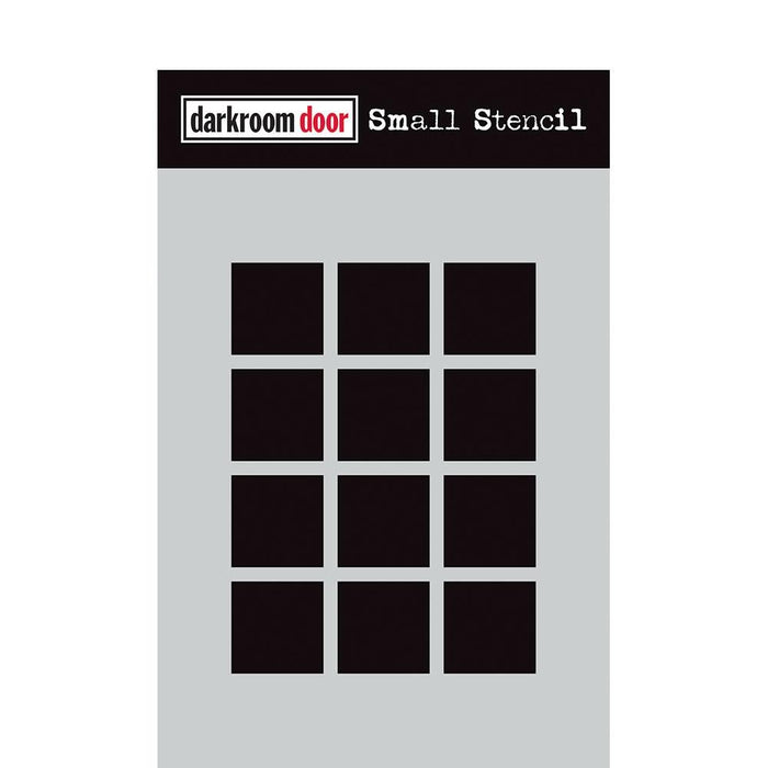 DARKROOM DOOR SMALL STENCIL 4.5X 6 INCH BOXES 12 UP - DDSS009