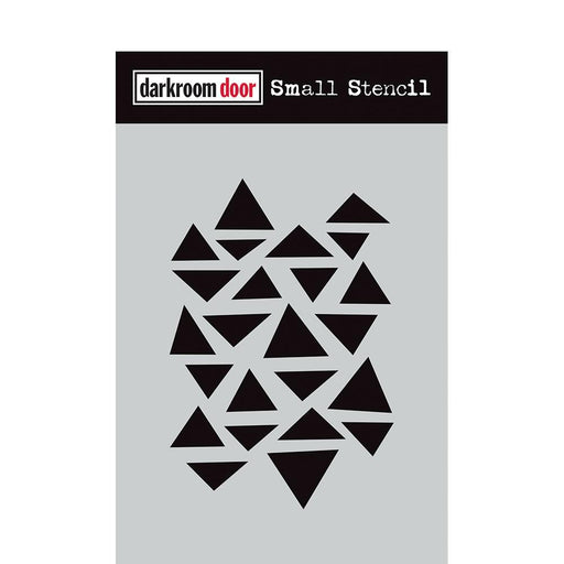 DARKROOM DOOR SMALL STENCIL 4.5X 6 INCH ARTY TRIANGLES - DDSS017