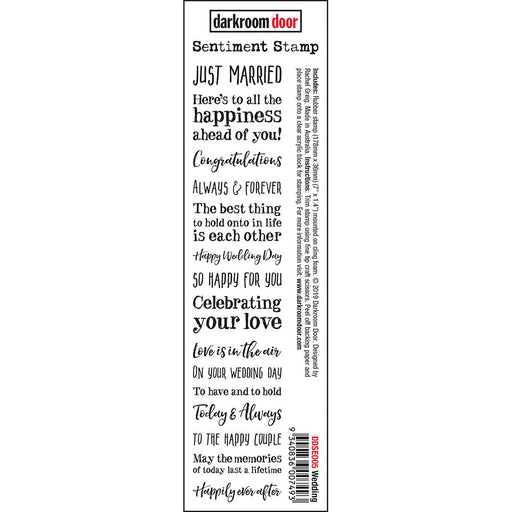 DARKROOM DOOR SENTIMENT STAMP WEDDING - DDSE005