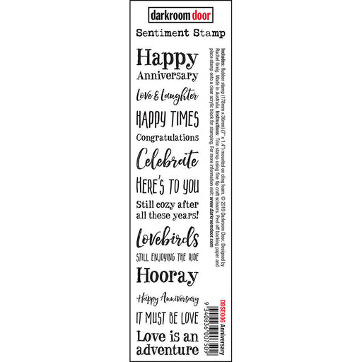 DARKROOM DOOR SENTIMENT STAMP ANNIVERSARY - DDSE006