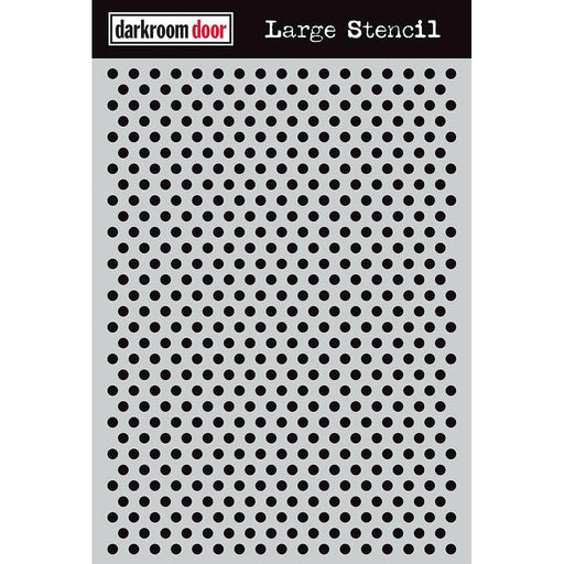 DARKROOM DOOR LARGE STENCIL 9X12 INCH DOTS - DDLS011
