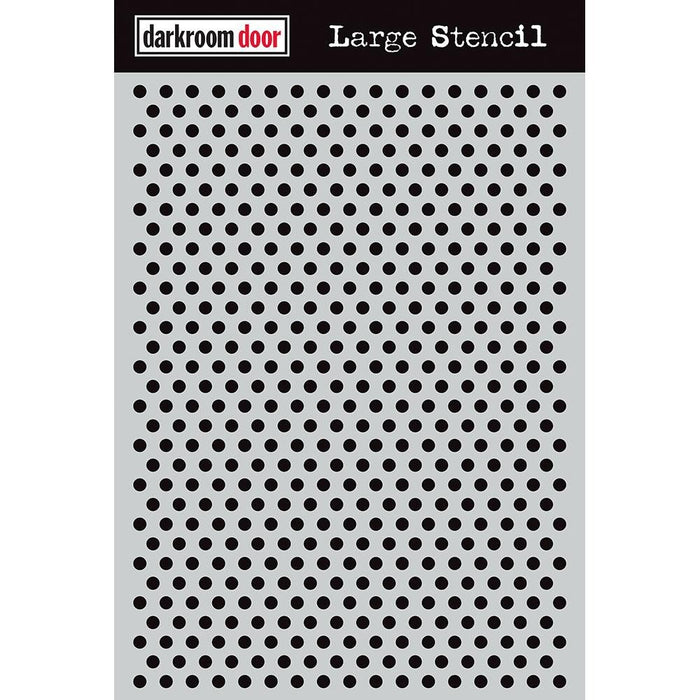 DARKROOM DOOR LARGE STENCIL 9X12 INCH DOTS - DDLS011
