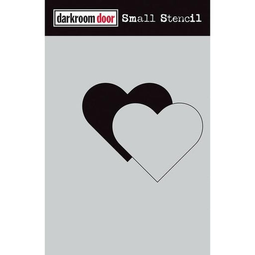 DARKROOM DOOR SMALL STENCIL 4.5X 6 INCH HEART - DDSS027