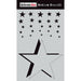 DARKROOM DOOR MEDIUM STENCIL 6 X 9 INCH CASCADING STARS - DDMS008