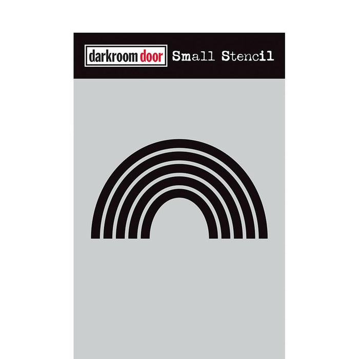 DARKROOM DOOR SMALL STENCIL 4.5X 6 INCH RAINBOW - DDSS042