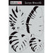DARKROOM DOOR LARGE STENCIL 9X12 INCH TROPICAL LEAVES - DDLS022