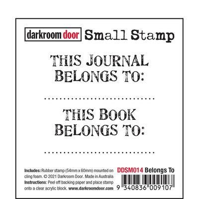 DARKROOM DOOR SMALL STAMP BELONG014 - DDSM014