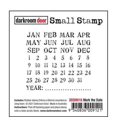 DARKROOM DOOR SMALL STAMP MARK THE DATE - DDSM016