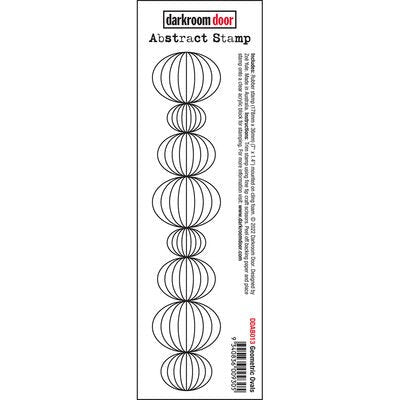 DARKROOM DOOR ABSTRACT STAMP GEOMETRIC OVALS - DDAB013