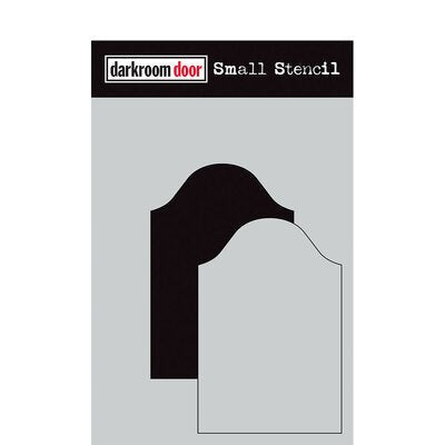 DARKROOM DOOR SMALL STENCIL 4.5X 6 INCH CONVEX ARCH SET - DDSS054