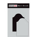 DARKROOM DOOR SMALL STENCIL 4.5X 6 INCH CONVEX ARCH SET - DDSS054
