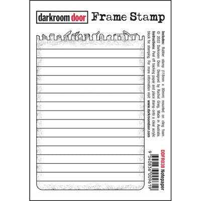 DARKROOM DOOR FRAME STAMP NOTEPAPER - DDFR038