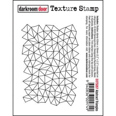 DARKROOM DOOR TEXTURE STAMP ABSTRACT TRIANGLES - DDTS057