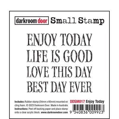 DARKROOM DOOR SMALL STAMP ENJOY TODAY - DDSM017