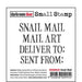 DARKROOM DOOR SMALL STAMP SNAIL MAIL - DDSM020