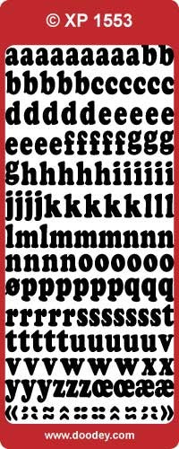 CRAFT STICKERS ALPHABET TRANS/GOLD - XP1553TP/G