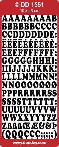 CRAFT STICKERS ABC'S SILVER - DD1551S