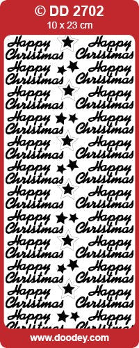 STICKER HAPPY CHRISTMAS GOLD - DD2702G