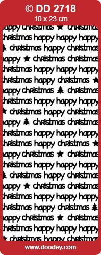 STICKER CHRISTMAS WISHES GOLD - DD2718G
