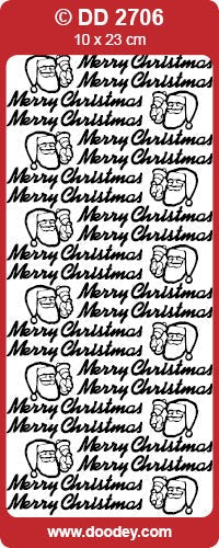 STICKER MERRY CHRISTMAS GOLD - DD2706G