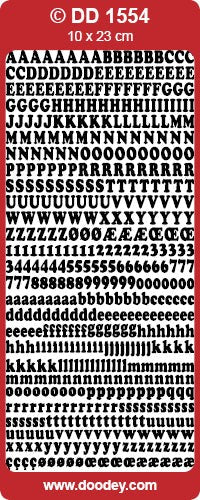CRAFT STICKER MEDIUM ALPHABET SILVER - DD1554S