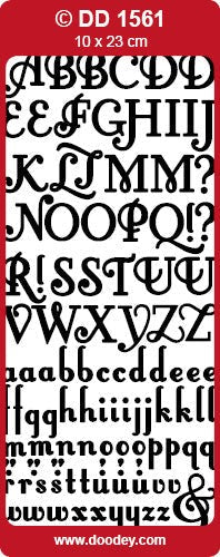 CRAFT STICKER LUXURY ABC GOLD - DD1561G