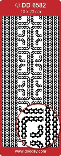 STICKER BORDERS & CORNERS SILVER - DD6582S