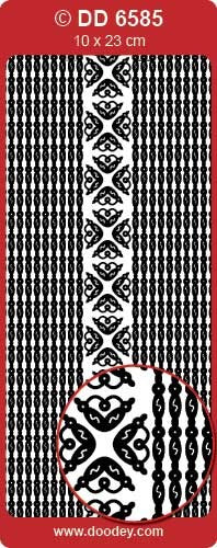 STICKER BORDERS & CORNER SILVER - DD6585S