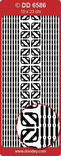 STICKER BORDER & CORNER SILVER - DD6586S