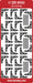 STICKER FRAMES CORNERS CHAIN FINE SILVER - DD6552S