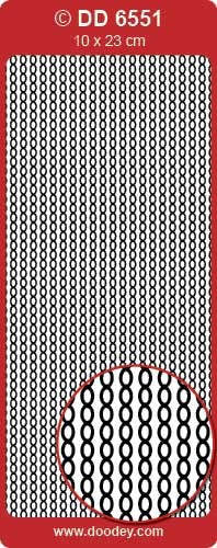 STICKER FRAMES CHAIN FINE BLACK - DD6551BLK