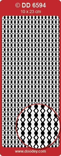 STICKER BORDER DIAMOND GOLD - DD6594G