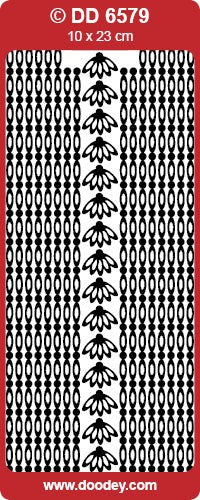 STICKER BORDER & CORNERS CHAIN SILVER - DD6579S