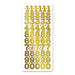 STICKER NUMBERS 20 MM GOLD - XL405U-01
