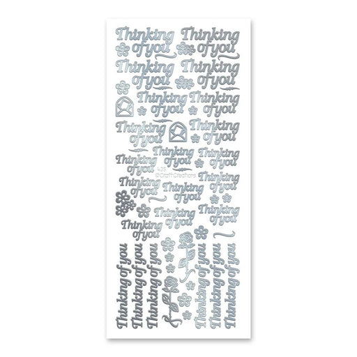 STICKER THINKING OF YOU SILVER - XL435U-02