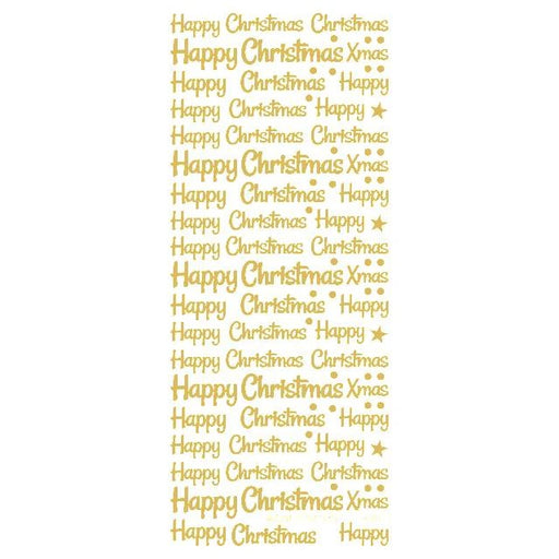 STICKER HAPPY CHRISTMAS GOLD - XL830U-01
