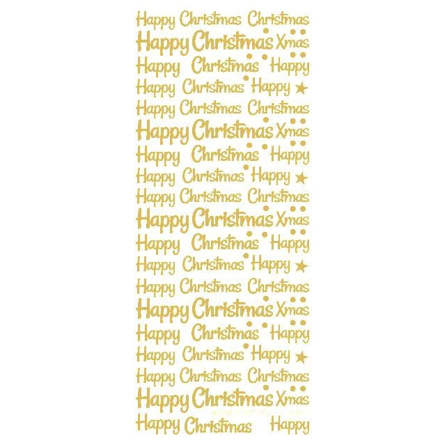 STICKER HAPPY CHRISTMAS GOLD - XL830U-01