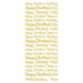 STICKER HAPPY CHRISTMAS GOLD - XL830U-01