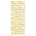 STICKER HAPPY BITHDAY MIX GOLD - XL625U-01