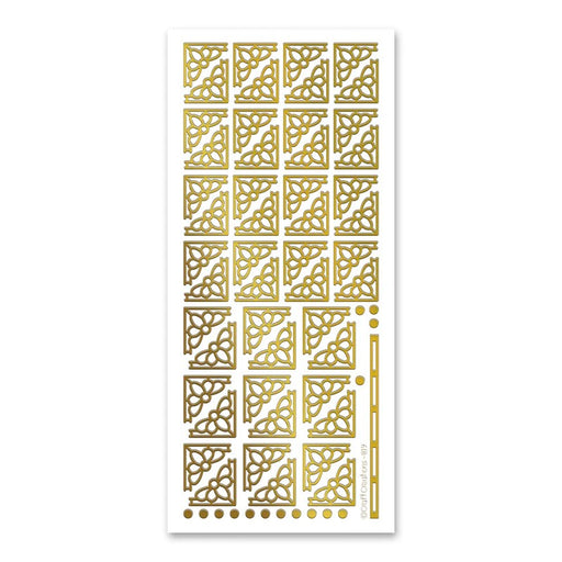 STICKER DECO DAISY CORNERS GOLD - XL819U-01