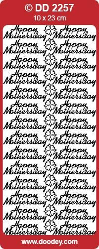 CRAFT STICKER HAPPY MOTHERS DAY GOLD - DD2257G