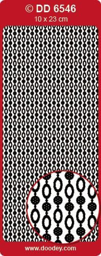 CRAFT STICKER FLEXIBLE BORDERS SILVER - DD6546S