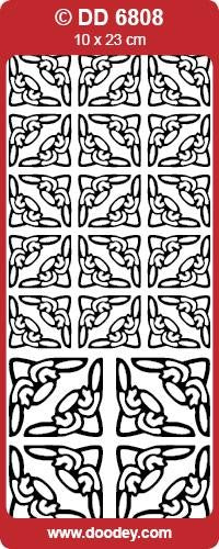 CRAFT STICKER CORNERS 2 SIZE ASTRID SILVER - DD6808S