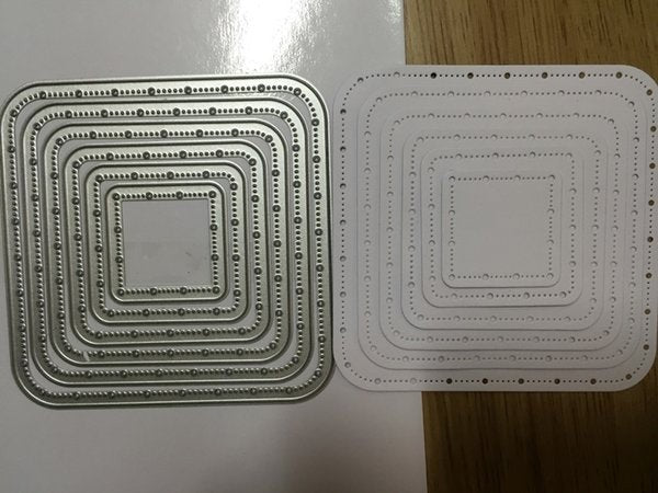 GINA MARIE DESIGN DIES BIG LITTLE PIERCED CHAIN ROUND SQUARE - GM159