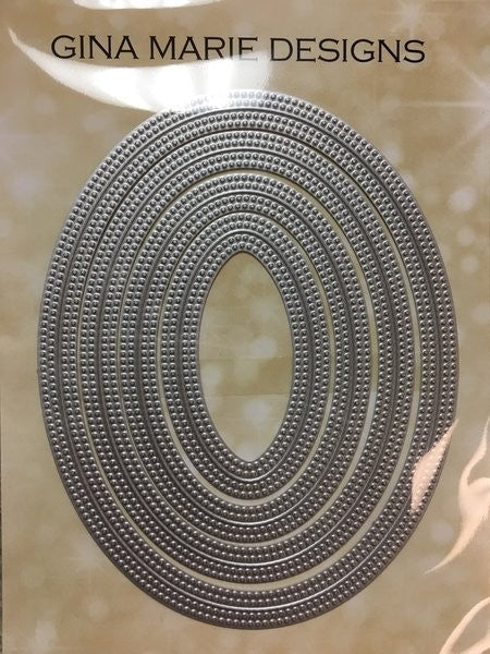 GINA MARIE DESIGNS DIES DOUBLE PIERCED OVAL - GM170