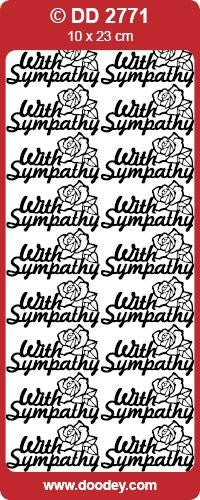 STICKER WITH SYMPATHY BLACK - DD2771BL